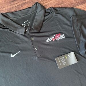 Joe Gibbs Racing Men’s Polo Shirt Adult XXL Nike Black NASCAR JGR Toyota 2XL NWT